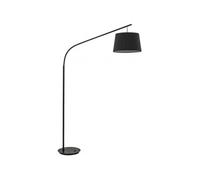 IDEAL LUX Lampadaire salon Daddy lampe structure métal et abat jour noir
