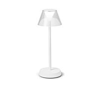 Ideal Lux LOLITA Lampe de table LED intégrée à intensité variable blanc, interrupteur intégré, 3000K, IP54