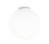 Ideal Lux MAPA PL1 D40 Indoor E27 Nickel, White - Ceiling Lighting (Bathroom, Entrance, garage, Indoor, nickel, White, iP20, Surfaced, White)