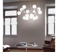 Suspension Nodi Bianco Ø 105 Cm blanc satiné, chromé