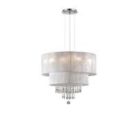 Ideal Lux OPERA SP6 E27 White - Ceiling Lighting (dining room, Living room, White, iP20, Surfaced, Cylinder, Metal, polyvinyl Chloride)