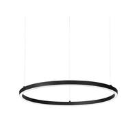 Ideal Lux ORACLE Slim DALI Dimmable Round 50cm Plafonnier LED Intégré Noir, 3000K
