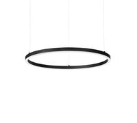 Ideal Lux ORACLE SLIM Plafonnier LED rond intégré non gradable 2700 K 70 cm Noir