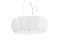 Ideal Lux OVALINO SP8 Indoor E27 White - Ceiling Lighting (Bedroom, Children's Room, dining room, Kitchen, Living room, Indoor, White, iP20, Surfaced, Round)