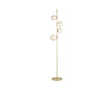 Ideal Lux PERLAGE Lampadaire à 4 bras multiples en laiton