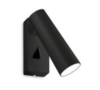 Ideal Lux PIPE Liseuse Murale Ajustable Noir 3000K