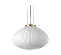 Ideal Lux PLISSE Globe Dome Suspension Plafonnier Laiton 35cm