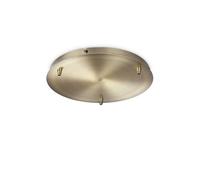 IDEAL LUX Rosone Standard 3 Lumières Laiton Bruni Lampe 285610