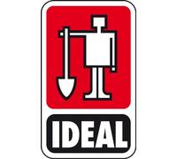 Ideal manche en frêne 120cm droit,laqué pour Ideal- pelle à bêcher