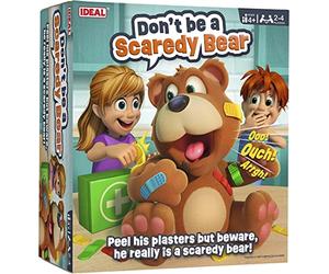 Ideal | Ne Soyez Pas Un Ours Effrayant : Le Jeu d'ours en Peluche tirant Le plâtre - épluchez Ses pansements mais méfiez-Vous, il est Vraiment Un Ours Effrayant | Jeux pour Enfants | pour 2 à 4