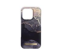 IDEAL OF SWEDEN Coque de protection imprimée en plastique rigide avec doublure en microfibre pour iPhone 16 Pro (Golden Twilight)