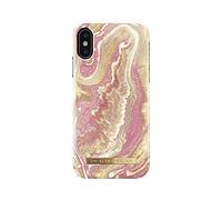 Ideal Of Sweden Coque Rigide Fashion Golden Blush Marble Compatible avec iPhone X/XS