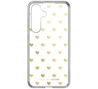 iDeal of Sweden iDeal of Sweden Coque arrière Mirror Samsung Galaxy S24 Golden Hearts Dorée
