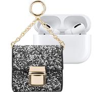 IDEAL OF SWEDEN, mini-étui pour AirPods modèle Cosmo chaîne à paillettes, noir / argent