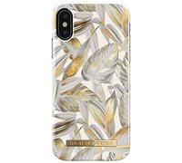 Fashion Case - Coque de protection pour téléphone portable - plastique - feuilles de platine - pour Apple iPhone X, XS