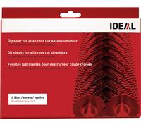 Ideal 9000631 accessoire pour déchiqueteuse à papier Feuilles lubrifiantes 18 pièce(s)