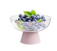 Idéal pour les fêtes, le camping, la cuisine, les pique-niques, la salle à manger et le style campagnard | Plateau à fruits - Plateau avec drain - Décoration créative pour table avec école