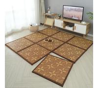 Idéal pour une chambre, Matelas tatami traditionnel japonais,Matelas tatami pliable, une chambre d'amis ou un espace de méditation,Tapis de sol pliable, matelas d'été respirant en rotin naturel(E,60*1