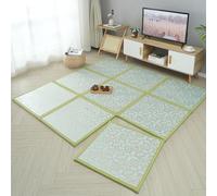 Idéal pour une chambre, Matelas tatami traditionnel japonais,Matelas tatami pliable, une chambre d'amis ou un espace de méditation,Tapis de sol pliable, matelas d'été respirant en rotin naturel(F,60*1