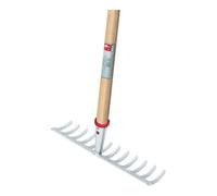 Ideal Râteau de jardin L.372mm 14 dents avec douille conique, sans manche IDEAL Quantité:1