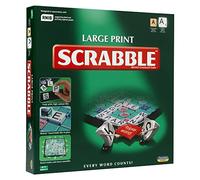 Ideal | Scrabble à grands caractères : planche supplémentaire avec texte et lettres en gros caractères clairs | Jeux | Mots | Pour 2 à 4 joueurs | À partir de 10 ans, 11213, Vert, Planche : 37 cm x 37