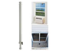 Ideal Security BK111W Barre de sécurité réglable pour Porte de fenêtre ou de terrasse avec Serrure à sécurité Enfant, Blanc, 40 à 68 cm