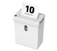 IDEAL Shredcat 8100 CC - Destructeur de Papier 10-12 Feuilles, Niveau de sécurité P-4, Coupe croisée 5x30 mm, 20 litres, Conforme RGPD, Silencieux et Puissant