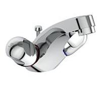 Ideal Standard 2 poignées Alpha chrome, saillie 120 mm, m. déchets