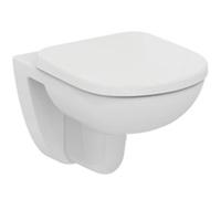 Ideal standard Abattant sans frein de chute pour cuvette suspendue KHEOPS 48X37 version courte, blanc Réf T679801