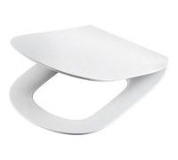 Ideal Standard - Tesi Abattant WC, Design épuré, Rond, Fermeture douce et option de libération rapide pour faciliter le nettoyage, en Duroplast, Blanc Brillant