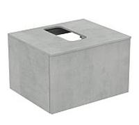 Ideal Standard Adapto Meuble sous lavabo U8594FX 600x380x505mm, 1 tiroir, décor de pierre