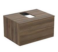 Ideal Standard Adapto Meuble sous lavabo U8595FW 700x380x505mm, 1 tiroir, décor en noyer