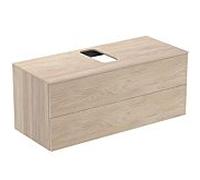 Ideal Standard Adapto Meuble sous lavabo U8598FF 1200x502x505mm, 2 portes coulissantes, décor clair en pin