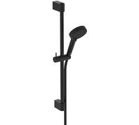 Ideal Standard Alero RENO kit de douche avec barre douche 640 mm - Noir Mat | Combiné de douche économe en eau avec barre de 640 mm, douche avec deux types de jet, flexible Idealflex 1750mm, BE178XG
