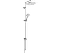 Ideal Standard Alero Système de douche, ensemble de douche économe en eau avec deux types de jets (SilkRain et Rain), montage flexible grâce au bras pivotant - Chrome (260 x 513 x 1117 mm)
