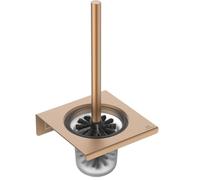 Ideal Standard Alu+ Brosse WC, Fabriqué à partir de 100% d'aluminium recyclé, récipient Amovible pour faciliter Le Nettoyage, Fixation dissimulée - Bronze (160x170x347 mm)
