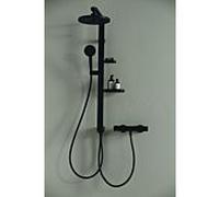 Ideal Standard Alu+ Colonne de douche BD585XG non thermostatique, Noir Mat