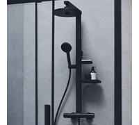 Ideal Standard Alu+ Colonne de douche en applique avec mitigeur thermostatique, BD583XG,
