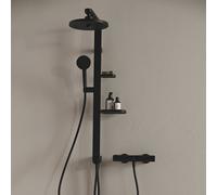 système de douche Ideal Standard Alu+ BD585XG à combiner avec robinetterie apparente, Silk Black