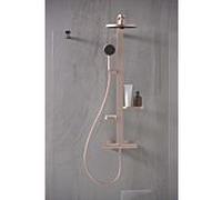 système de douche Ideal Standard Alu+ BD583RO avec thermostat Ceratherm , 2 Ablagen , rose