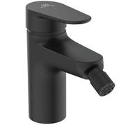 Ideal Standard - Alu+ Mélangeur de bidet, 115 mm projection de jet, Redresseur de flux, technologie Blue Start, système FirmaFlow, Noir mat