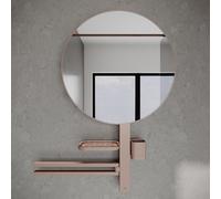 Ideal Standard Barre d'accessoires Alu+ L800 BD587ROO avec porte-serviettes et miroir 500 mm, rose