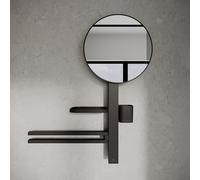 Ideal Standard Alu+ Beauty Bar M700 BD588XG avec porte-serviettes et Spiegel 320mm, Silk noir