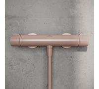 Ideal Standard ALU+ Mitigeur Thermostatique pour Douche, Rose brossé, Aluminium recyclé, Eco-responsable, BD582RO