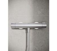 Ideal Standard Alu+ thermostat de douche BD582SI Argent, apparent