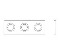 Ideal Standard Archimodule Ideal Standard 3 trous A1506AA 83 x 249 mm, chromée