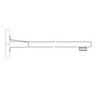 Ideal Standard Archimodule raccordement mural A1524AA 370 mm, chrome