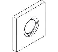 Ideal Standard Archimodule rosace A963724AA 2000 trou 100 x 100 mm, chromé
