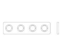 Ideal Standard Archimodule rosette 4 trous A1543AA 83 x 332 mm chromé,