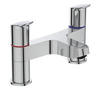 Ideal Standard B1824AA Ceraflex Robinet de Baignoire à 2 Trous Remplissage de Bain, Chrome, Dual Control Bath Filler